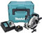 Makita DSS 611 RT1J 18V Li-ion Scie Circulaire sans fil 165mm + Coffret Makpac + 1x Batterie BL1805 5,0 Ah + Chargeur DC 18 RC