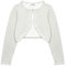 Bolerose Ragazze Manica Lunga Scintillante Bolero Bambini Caridgan (Argento, 3-4 Anni)