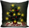 Wankd Laterne Weihnachtskissen LED-Licht Kissen Kreativ Gedruckt Plüsch Kissen Für Sofa Bed Restaurant Home Decor New Family Geschenk Weihnachten 45 * 45Cm (Weihnachtsbaum)