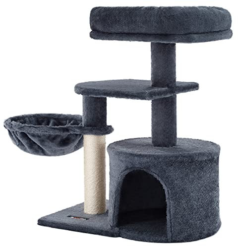 Feandrea Kratzbaum, Kleiner Katzenbaum, mehrstufig, 68 cm, rauchgrau PCT59G