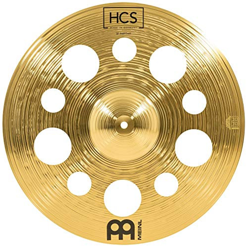 Meinl Cymbals HCS Plato Trash Crash de 18 pulgadas (45,72cm) con Agujeros – Platillos de Batería – Latón, Acabado Tradicional (HCS18TRC)