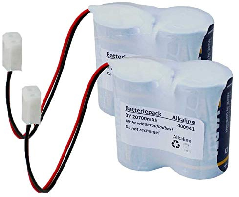 Q-Batteries Ersatzbatterien passend für 2WAY-Funk-Außensirene FU2986,FU8220, FU8222 3V 2er Set