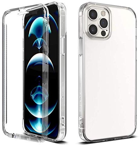 GAPlus iPhone 12 Pro Max 6.7 Front and Back Case 【Built in Screen Protector】 Transparent Clear Full Protection PC Hard Soft Slim Thin Cover Bumper Shockproof For iPhone 12 Pro Max