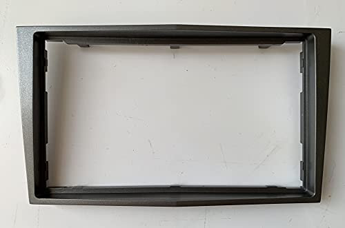 Mascherina telaio autoradio Adattatore stereo 2 doppio Din compatibile per Opel Astra H 2004>2009 Zafira B 2004>2011 Argento Scuro MS296/GR