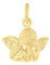 Amor Motivanhänger Unisex Damen Herren Anhänger, 1,6 cm, Gold, Engel, Kommt in Schmuck Geschenk Box, 2013399