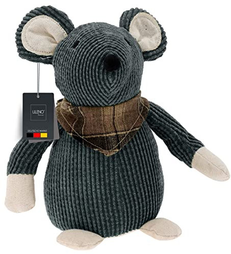 LILENO HOME Türstopper Tier als Maus - hochwertiger Kinderzimmer Türstopper als Boden Tür Stopper Sack - Tiere Stoff Türstopper Boden als Türstopper Sack mit Sandfüllung