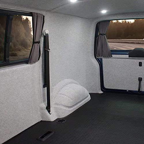 KARAT Filzstoff - Bastelfilz - Bespannstoff Kfz Filz Stoff für Auto Innenraumverkleidung Bezugsstoff Meterware Nadelfilz Camper ausbau Wohnmobil Filz Auto Innenausbau Superflex Hellgrau 200 x 800 cm