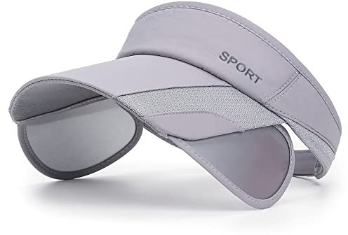 TAGVO Visiera Parasole Donna, Traspirante Protezione UV Esterna Golf Visor con Tesa Retrattile per Donna Uomini Cappellino Visiera per Ciclismo Pesca Tennis Corsa e Altri Sport