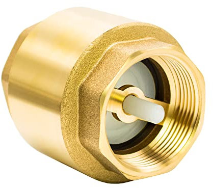 Rückschlagventil Messing Rücklaufventil Innengewinde Ventil Wasser Rückschlagklappe Rückflussverhinderer - Made in Italy (3/4 Zoll)
