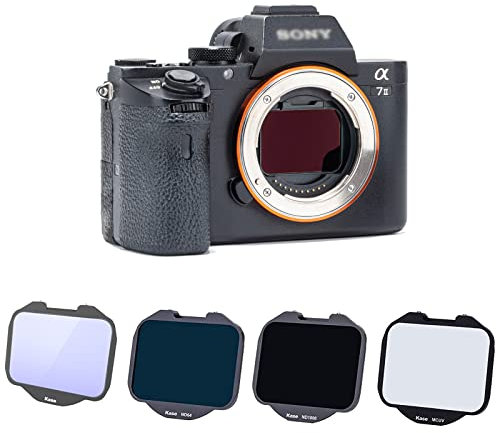 Kase 4-in-1 Clip-in-Filter-Set MCUV + ND64 + ND1000 + Neutral Night Kamera Filter Neutral Density ND Lichtverschmutzungsfilter für Sony A7 A9 Serie Alpha spiegellose Kameras