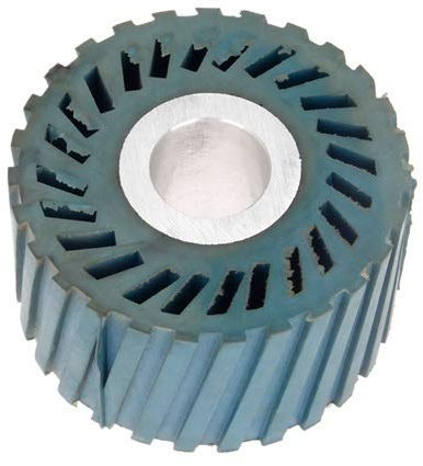Polishing and Grinding Head 86 * 50mm Solid Grooved Rubber Contact Wheel for Belt Grinder Sander Polishing Chamfering Grinding Wheel Abrasive Belt (Color : 86x50x25mm Grooved)