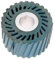 Polishing and Grinding Head 86 * 50mm Solid Grooved Rubber Contact Wheel for Belt Grinder Sander Polishing Chamfering Grinding Wheel Abrasive Belt (Color : 86x50x25mm Grooved)