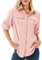 yeyity Camisa para mujer UPF 50 con protección UV, camiseta de manga larga para mujer, camisa de senderismo, ropa de safari, transpirable, secado rápido, informal, top deportivo, Rosa5071, L