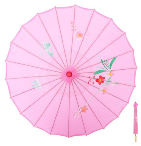 Gadpiparty Japanischer Seidenschirm Japanischer Tanzender Regenschirm Asiatischer Seidenschirm Regenschirm Aus Seidenstoff Halloween-regenschirm Hochzeitsschirm Handbuch Hölzern