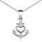 Materia Damen Kette Silber 925 mit Anhänger Glaube Liebe Hoffnung KA-92-K141