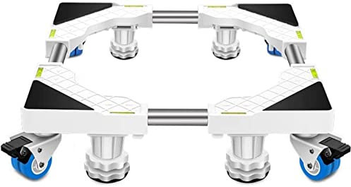 YHJZSM Base per Lavatrice Base per Carrello per Frigorifero Ruote per Carrello per Frigorifero Base per Lavatrice Lunghezza/Larghezza 45-65 cm Piedistalli e telai telescopici per cantinet