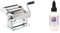 World of Flavours Pasta Maker, Manual Pasta Machine with 9 Adjustable Thickness, Italian Deluxe Double Cutter, Stainless Steel & Sculpey Liquid Polymer Clay, 59 ml
