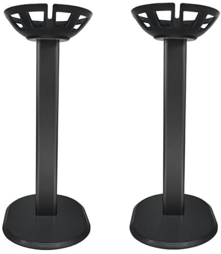 Aokicase Für Apple HomePod mini/Apple HomePod 2 Halter Apple HomePod 2 Desktop-Ständer Halterung Zubehör,Metallmatten Schreibtisch-Matte,Smart Home Lautsprecher Zubehör Rack (Schwarz,GJ) 2PCS