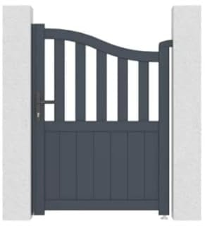 BillyOh Tor Pedestrian Aluminium Gate Outdoor Garden Gate with Lock (100x140)