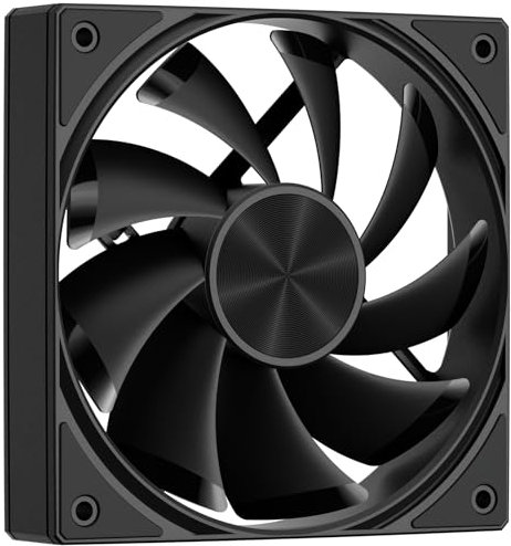 upHere gaming U3K1 PC Lüfter, 4-Pin PWM 120mm Lüfter, Hohe Leistung Kühlung 1650 RPM Hydraulic Bearing PC Fans, 25dB(A) Leiser Lüfter für PC Case CPU Kühlung - Schwarz
