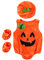 MNSWR Baby Boy Outfit Halloween Strampler Cartoon Cosplay Kostüm Strampler Hut Schuhe Outfits Baby Kleider 1 Jahr Junge (Orange, 12-24 Months)