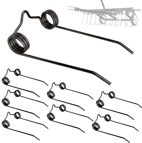 43783 Dethatcher Replacement Spring Tine for Agri-Fab Lawn Dethatcher, 8Pack Lawn Tractor Dethatcher Attachment Dethatcher Tine Replacement, Replacement Parts for Agri-Fab Craftsman De-Thatcher