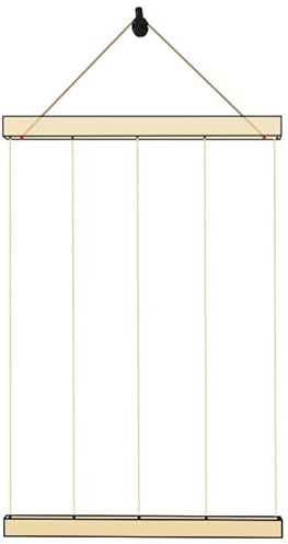 Uping Cadre Photo Pele Mele Mural Porte Photo Mural à Pince Cadre Multi Photo Accroche Photo en Bois DIY Decoration Maison Deco Salon Couleur Bois