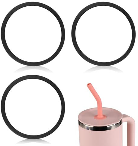 Lot de 3 Joints pour Bouteille d'Eau, Joint d'Étanchéité de Rechange pour Hydro Flask Travel Tumble Bouteille d'Eau 32/40OZ (Noir)