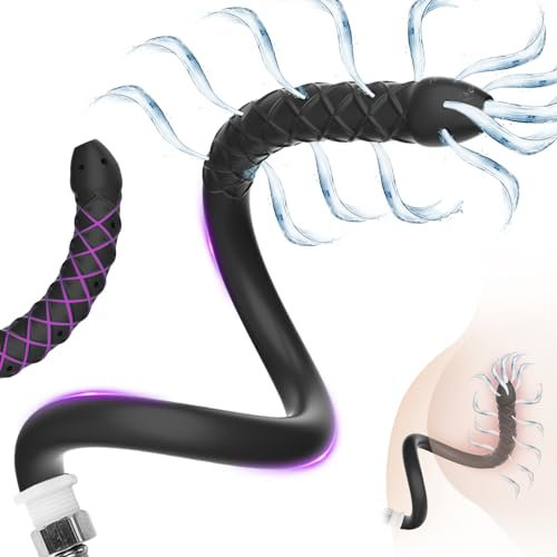 AMZII 6.0 Po Dusche Analdusche Analspielzeuge,510mm Einlauf zur Darmreinigung,mit 13-Löcher Klistierspritze,Analdusche für Analverkehr,Anal Dusche Anal Plug,Klistier Analplug für Männer Frauen (6.0)