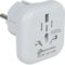 Electraline 70039 Adattatore da viaggio da Mondo (Spina tipo B, G, I, L, J, N) a Europa (spina tipo E e F)