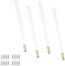 WWERTYY Lot de 4 Pieds de Meubles réglables en métal pour Table, Bureau, Chaise, Armoire, Pieds de Rechange pour canapé, Commode, lit, Pieds de Bureau Modernes, Blanc/doré, 55 cm