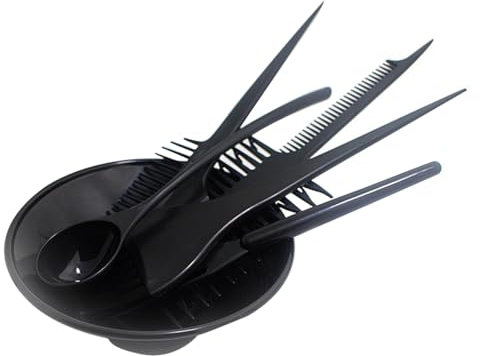 FRCOLOR Komplettes Haarfärbewerkzeug-set 6 in 1 Schwarzes Färbezubehör-set Für