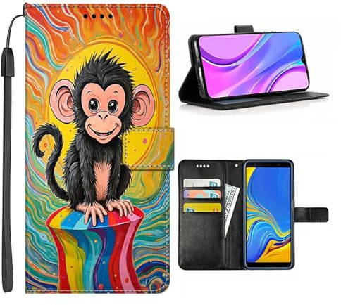 CHUANSHI Étui de protection multifonction pour LG G8 G8S G8X G7 G6 G5 K20 K22 K31 K40 K40S K42 K50 K50S K51S K52 K62 K61 K71 Monkey-CE19