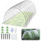 Ominelu Lot de 60 arches de tunnel de plantation en fibre de verre - Kit de tunnels en film pour parterres surélevés - Arche de serre avec 40 clips
