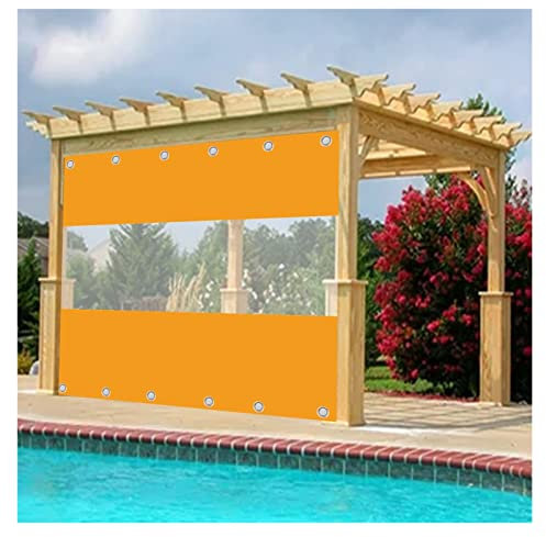 VagxTbs Bâche en Plastique PVC Imperméable Isolation Thermique avec Œillets Bâche pour Protection des Gazebos, Carports, des Meubles (7x4m)