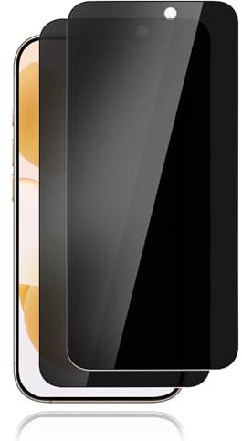 Carantee 2 Stück Schutzfolie für Panzerglas für iPhone 15/15 Pro Sichtschutzfolie, 3D Schutzglas Sichtschutz für 15 Pro Panzerfolie, 9H Kratzfest Displayfolie, Hohe Empfindlichkeit Blickschutzfolie