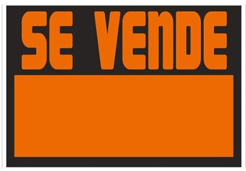 Señal informativa en poliestireno Se Vende AC1