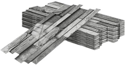 Baoblaze 48x Carta da Parati autoadesiva Effetto Pietra Effetto Mattoni, Pannello murale Pietra 3D per paraschizzi, a