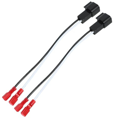 HOMSFOU 2Pièces Faisceau de Câbles Haut Parleur pour Voiture Adaptateur Connecteur de Fil de Haut Parleur Durable et Fiable Compatible avec Divers Modèles Expérience Sonore Immersive