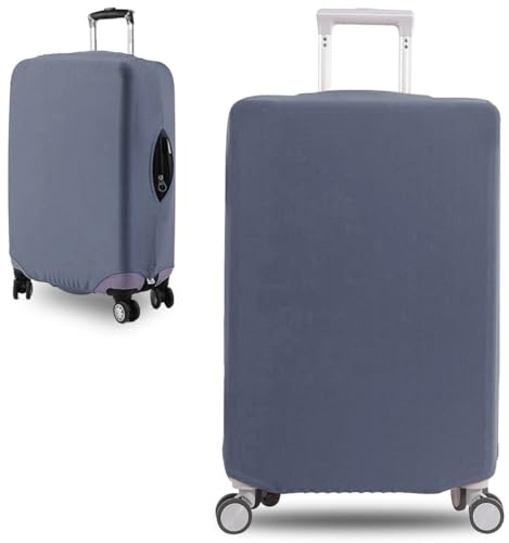 COYUN 1 Stück Kofferhülle, Elastisch Reise Kofferschutzhülle, Luggage Cover, Kofferüberzug Schutzhülle, Reisekoffer Hülle Kofferschutz, Waschbarer Gepäck Abdeckung(19-21 Zoll, S, Grau)