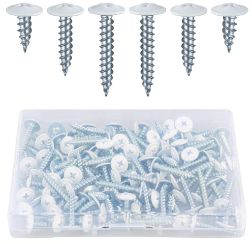 Lot de 120 vis autotaraudeuses avec 3 longueurs de vis pour panneaux d'aggloméré M5 x 15/22/26 mm, vis en acier inoxydable 304, vis à tête fraisée pour bois autotaraudeuses, pour plaques murales