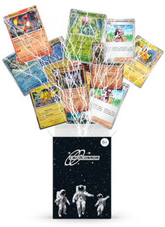 200 Karten Set - Pokemon Karten Englisch – Originale Pokemon Sammelkarten inkl. 25 Holo/Reverse Holo + 100 Kartenhüllen – Keine Duplikate – Sammelkarten Geschenkbox – Geschenk für Sammler