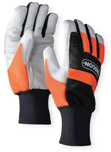 Oregon Yukon Chainsaw Left-Hand Protection Leather Gloves, XL (Size 12) | With left hand protection, for chainsaw work
