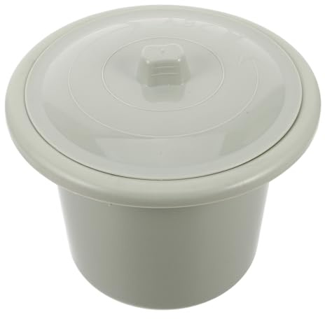 SOESFOUFU Pot de Chambre Portable Poignée Ergonomique avec Couvercle pour Adultes en Plastique Léger Grosse Capacité pour Voyage et Soins à Domicile