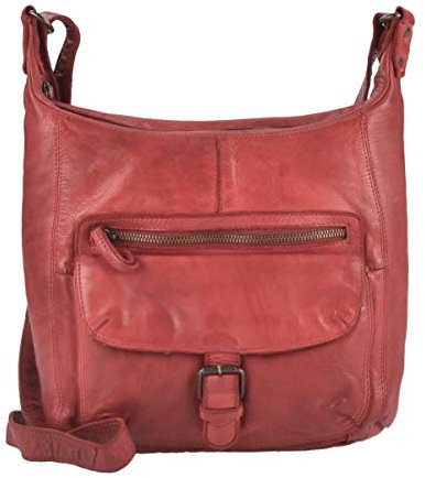 Bear Design Damen Tasche Ledertasche Umhängetasche Schultertasche rot