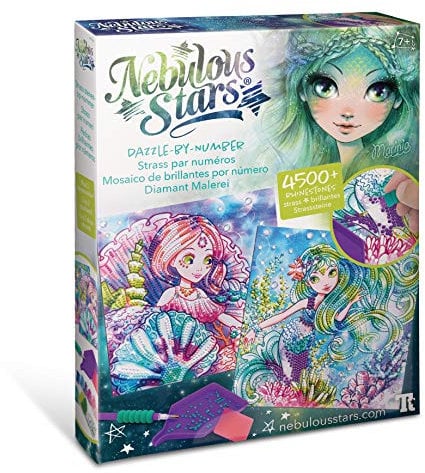 Nebulous Stars NS11123 Strass nach Zahlen Creative Water Diamond Kit, Beautiful Rhinestones, Similar to Painting by Numbers Principle, for Girls from 7 Years, Colourful