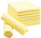 ZOLLNER 10er Set Mikrofasertücher für streifenfreien Glanz - flusenfreie und saugstarke Reinigungstücher - waschbar bis 60°C - 32x32cm in gelb - Hotelqualität