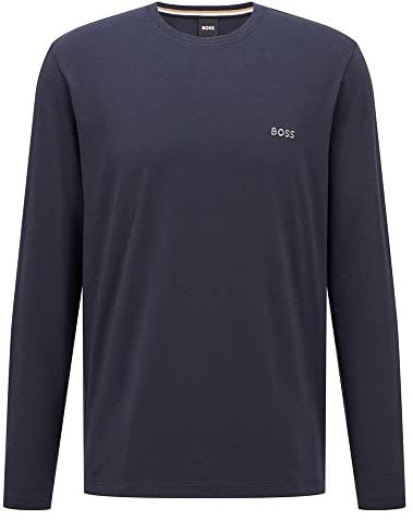 BOSS Men's Mix&Match LS-Shirt R Long Sleeve Top, Dark Blue403, XL