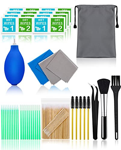 Kit de Limpieza para iPhone, Kit de Limpieza para Airpod, Kit de Limpieza con toallitas de Pantalla y hisopos, Kit de toallitas de Limpieza de Pantalla para teléfono portátil, Kit Limpiador de iPhone