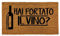 BIANCHERIAWEB Zerbini Entrata Ingresso Casa Da Esterno Antiscivolo In Cocco Varie Fantasie 70x40 Vino